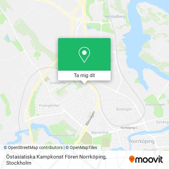 Östasiatiska Kampkonst Fören Norrköping karta