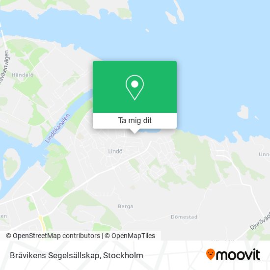 Bråvikens Segelsällskap karta