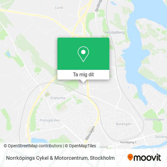 Norrköpings Cykel & Motorcentrum karta