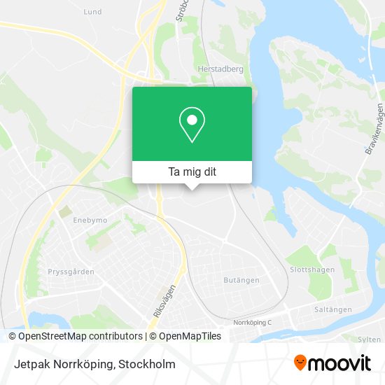 Jetpak Norrköping karta