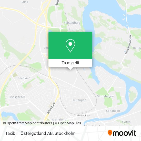 Taxibil i Östergötland AB karta