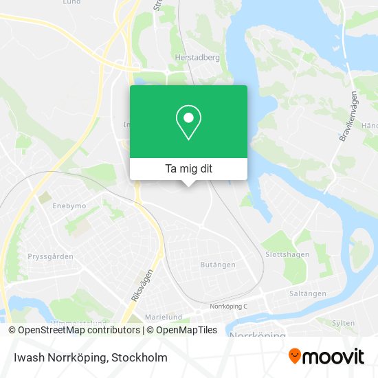 Iwash Norrköping karta