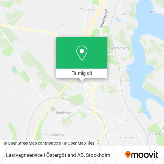 Lastvagnservice i Östergötland AB karta