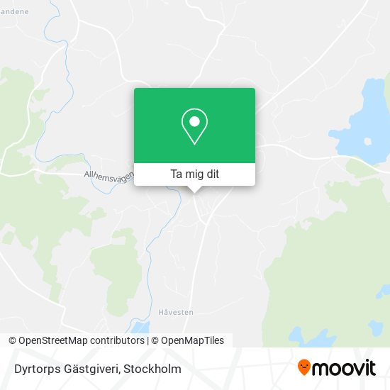 Dyrtorps Gästgiveri karta