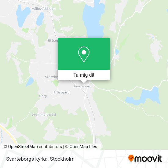 Svarteborgs kyrka karta