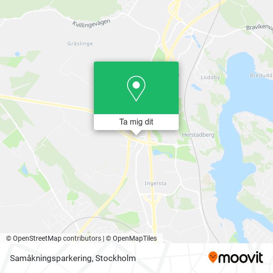 Samåkningsparkering karta