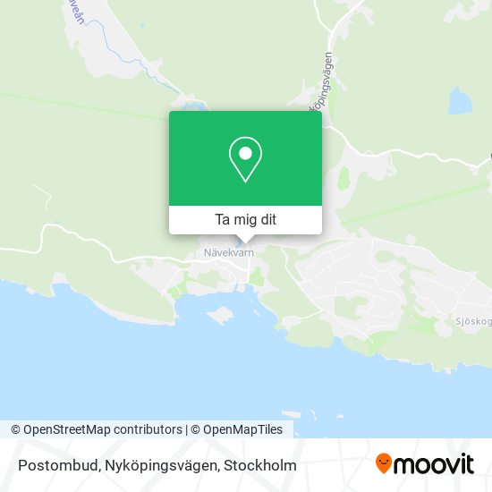 Postombud, Nyköpingsvägen karta