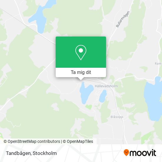 Tandbågen karta