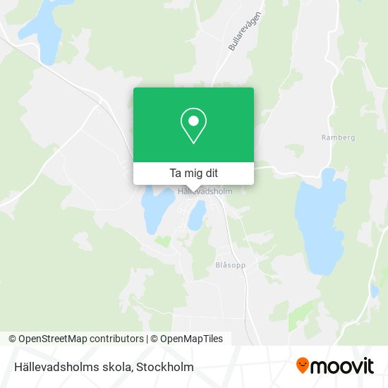 Hällevadsholms skola karta