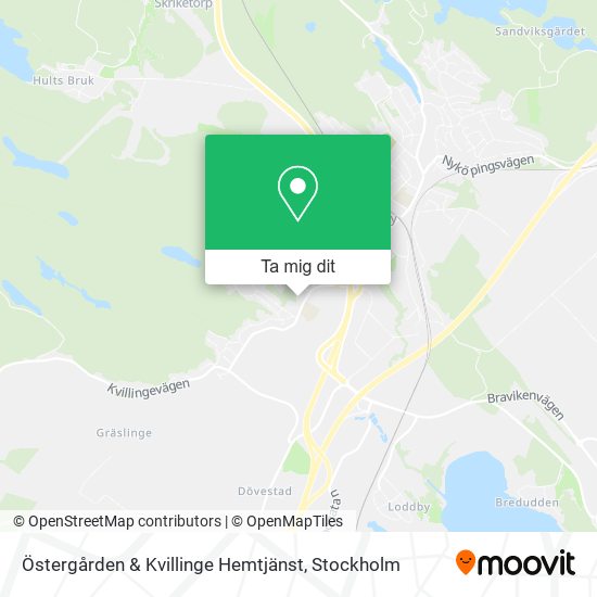 Östergården & Kvillinge Hemtjänst karta