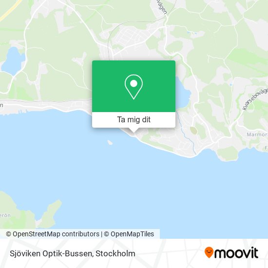 Sjöviken Optik-Bussen karta