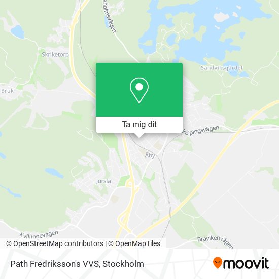 Path Fredriksson's VVS karta