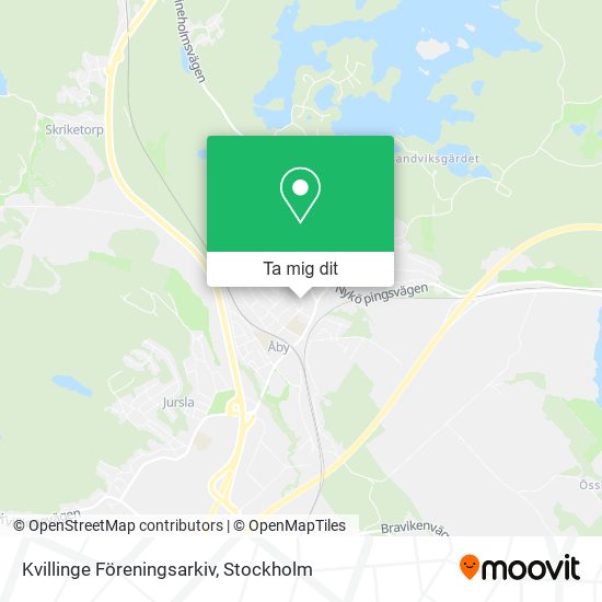 Kvillinge Föreningsarkiv karta