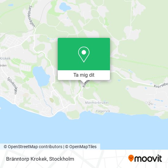 Bränntorp Krokek karta