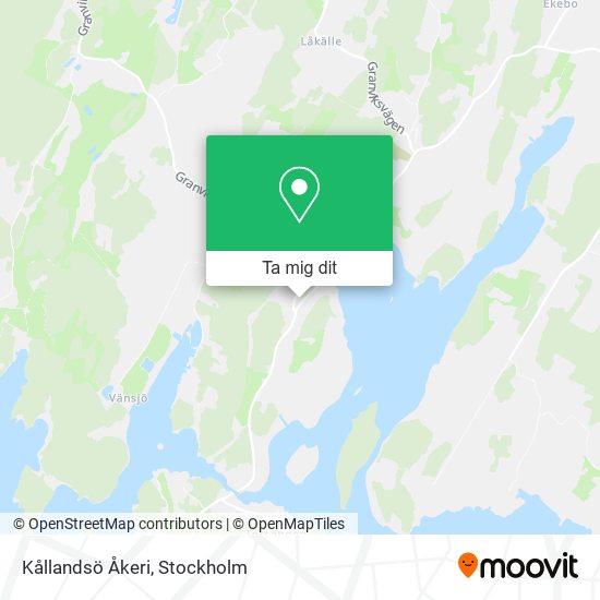 Kållandsö Åkeri karta