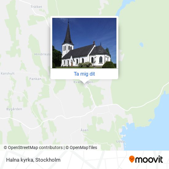 Halna kyrka karta