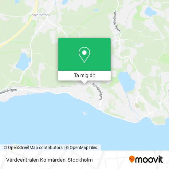 Vårdcentralen Kolmården karta