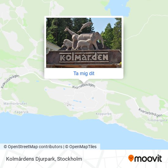 Kolmårdens Djurpark karta