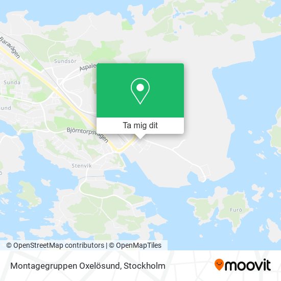 Montagegruppen Oxelösund karta