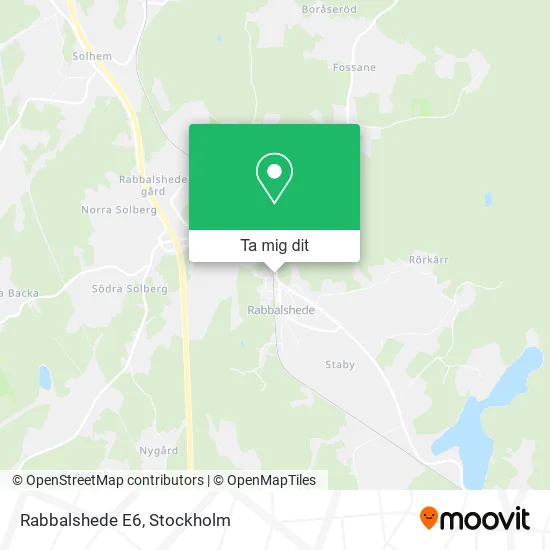 Rabbalshede E6 karta
