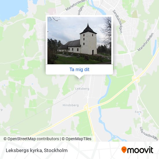 Leksbergs kyrka karta