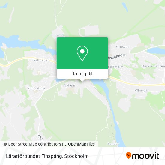 Lärarförbundet Finspång karta
