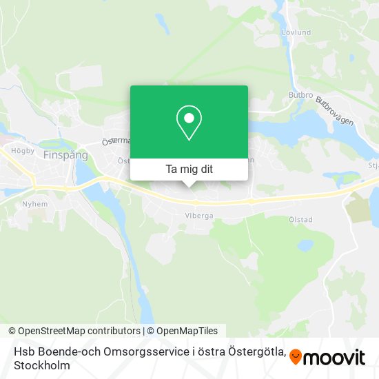 Hsb Boende-och Omsorgsservice i östra Östergötla karta