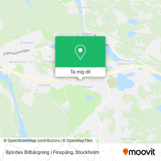 Björdes Bilbärgning i Finspång karta