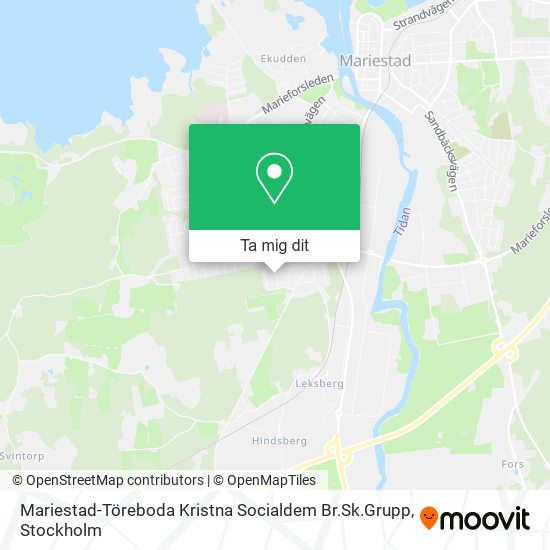 Mariestad-Töreboda Kristna Socialdem Br.Sk.Grupp karta