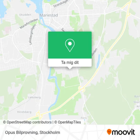 Opus Bilprovning karta