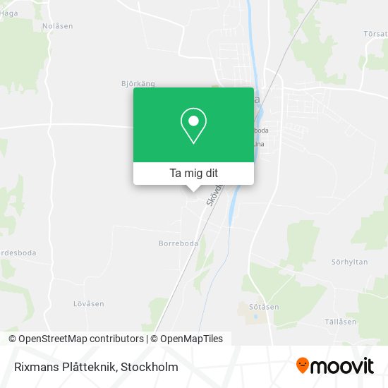 Rixmans Plåtteknik karta