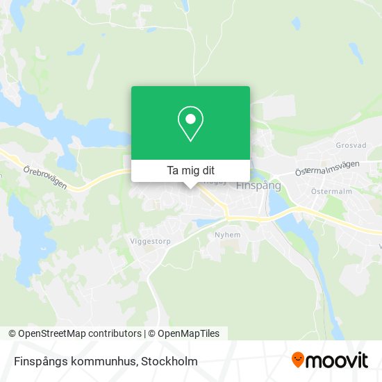 Finspångs kommunhus karta