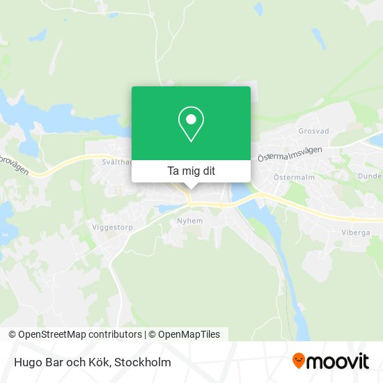 Hugo Bar och Kök karta
