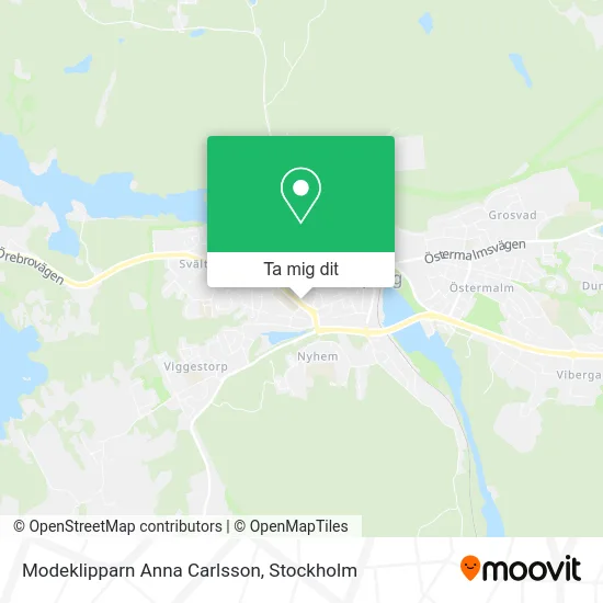 Modeklipparn Anna Carlsson karta