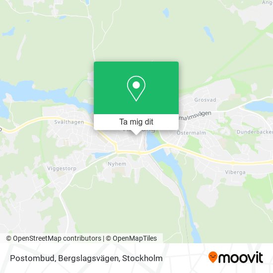 Postombud, Bergslagsvägen karta