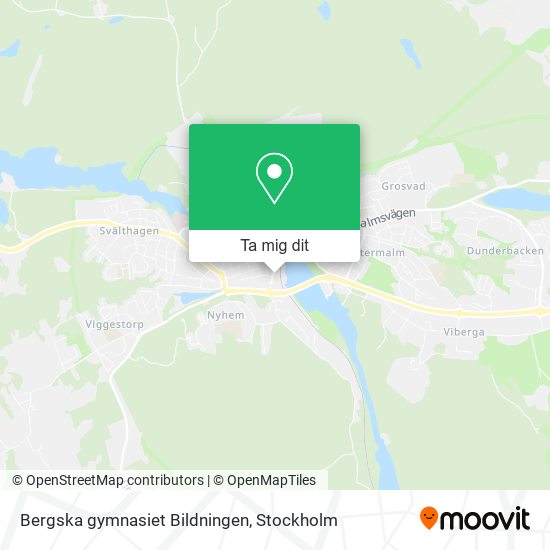 Bergska gymnasiet Bildningen karta