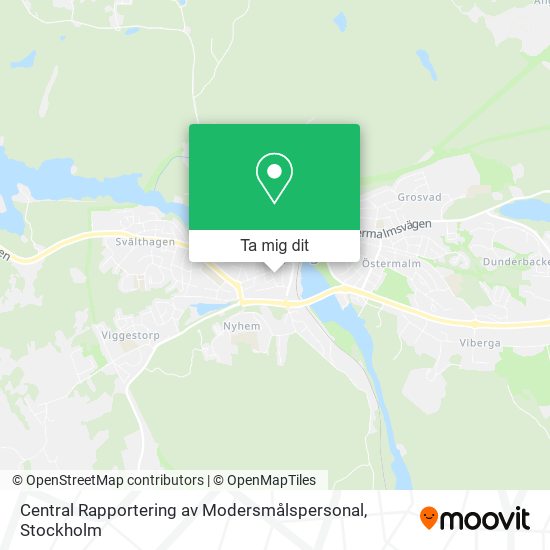 Central Rapportering av Modersmålspersonal karta