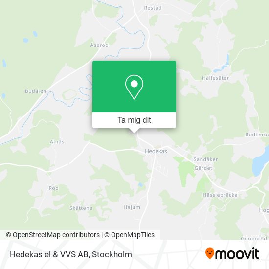 Hedekas el & VVS AB karta