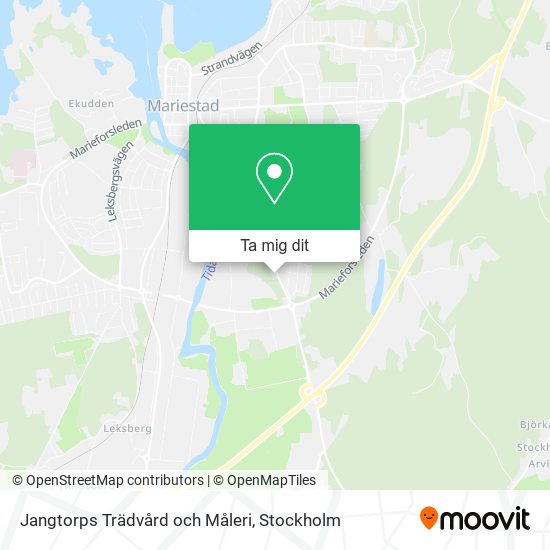 Jangtorps Trädvård och Måleri karta