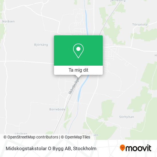 Midskogstakstolar O Bygg AB karta