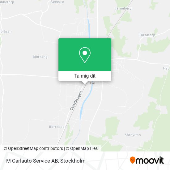 M Carlauto Service AB karta