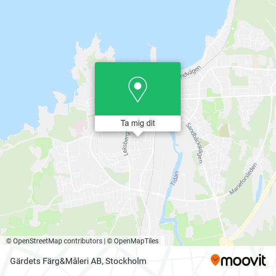 Gärdets Färg&Måleri AB karta