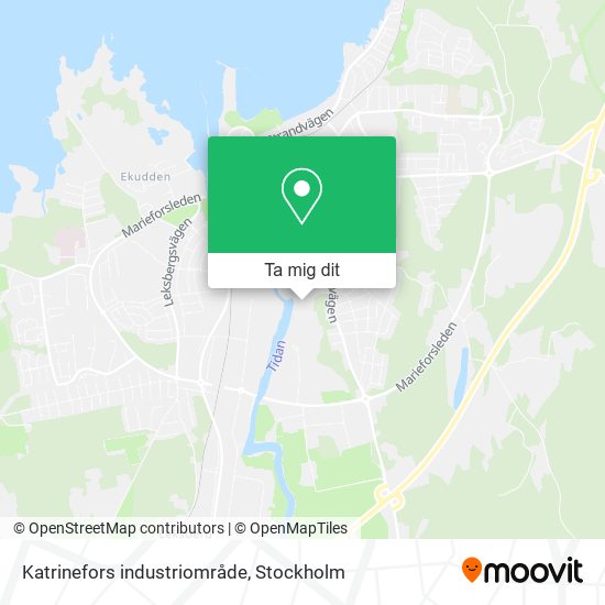 Katrinefors industriområde karta