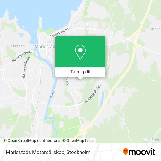 Mariestads Motorsällskap karta