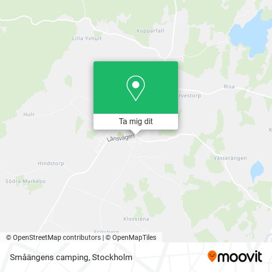 Småängens camping karta