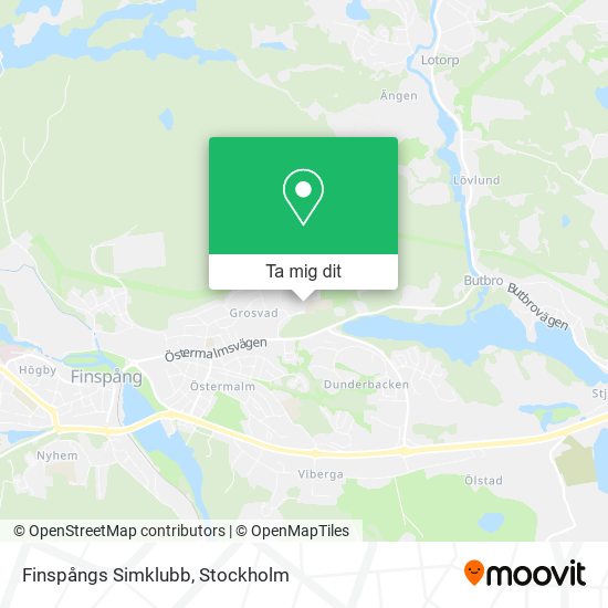 Finspångs Simklubb karta