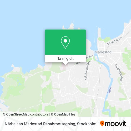 Närhälsan Mariestad Rehabmottagning karta