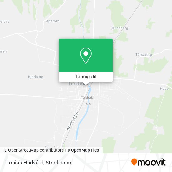 Tonia's Hudvård karta