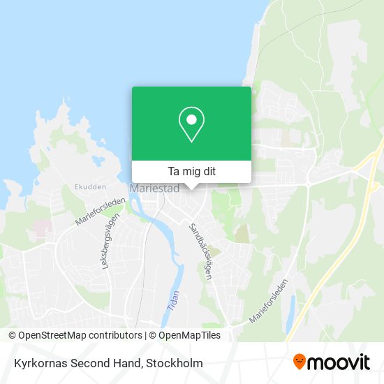 Kyrkornas Second Hand karta