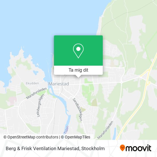 Berg & Frisk Ventilation Mariestad karta